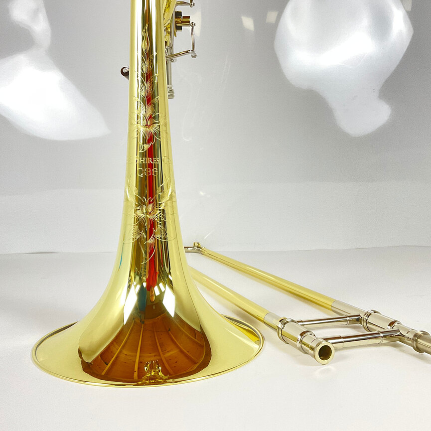 Demo S.E. Shires Q Series TBQ36YRX Bb/F/Gb/D Bass Trombone (SN: Q19090)