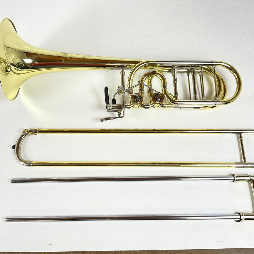 Demo S.E. Shires Q Series TBQ36YRX Bb/F/Gb/D Bass Trombone (SN: Q19090)