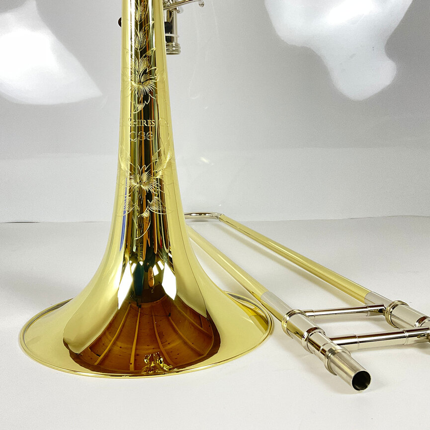 Demo S.E. Shires Q Series TBQ36YRX Bb/F/Gb/D Bass Trombone (SN: Q19047)