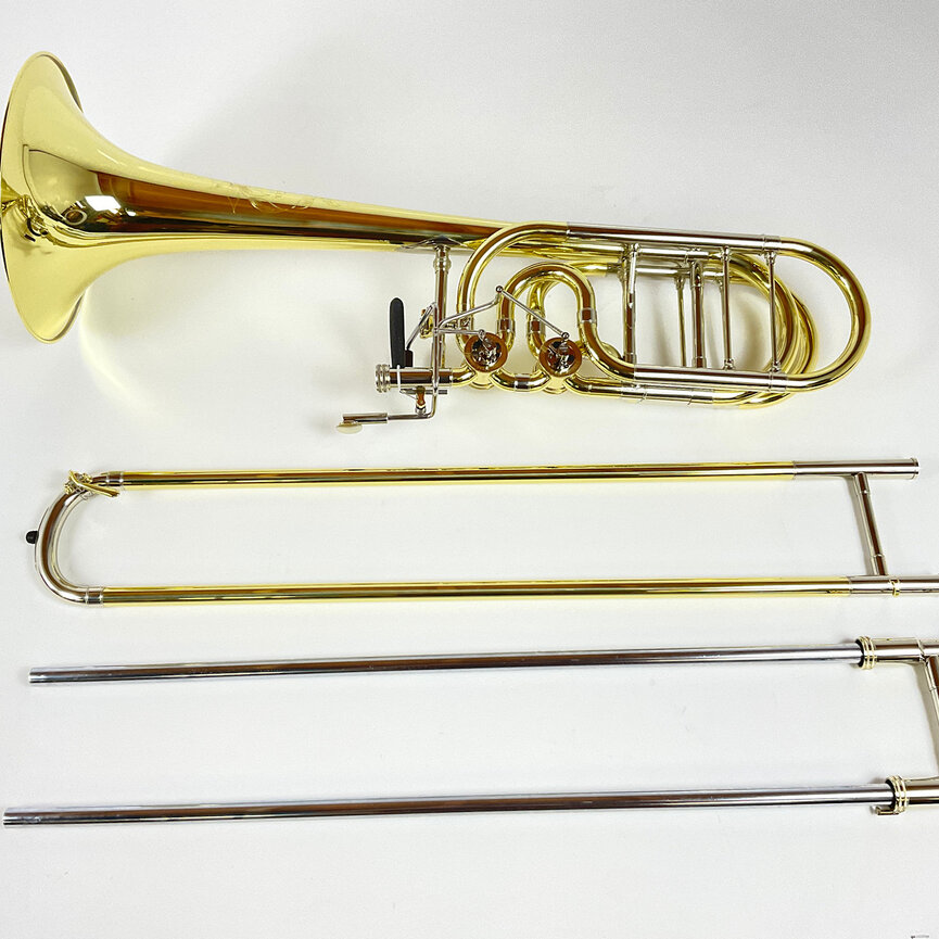 Demo S.E. Shires Q Series TBQ36YRX Bb/F/Gb/D Bass Trombone (SN: Q19047)