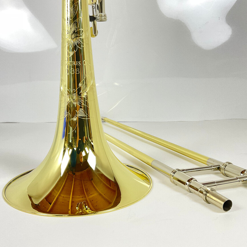 Demo S.E. Shires Q Series TBQ36YRX Bb/F/Gb/D Bass Trombone (SN: Q19012)