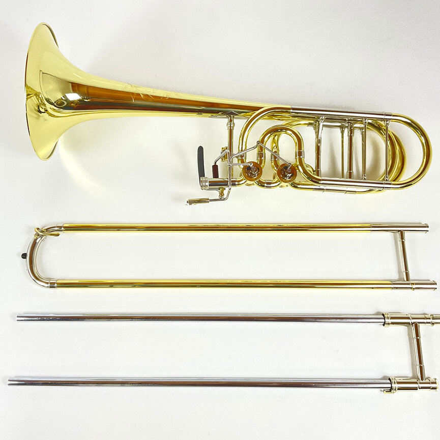 Demo S.E. Shires Q Series TBQ36YRX Bb/F/Gb/D Bass Trombone (SN: Q19012)