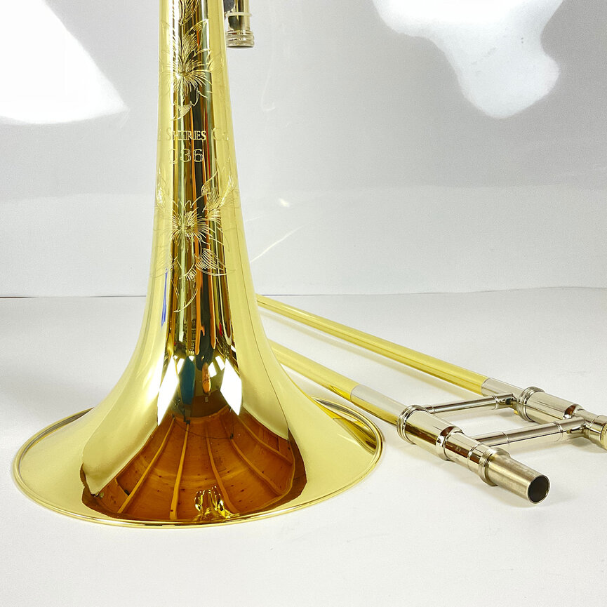 Demo S.E. Shires Q Series TBQ36YRX Bb/F/Gb/D Bass Trombone (SN: Q16402)