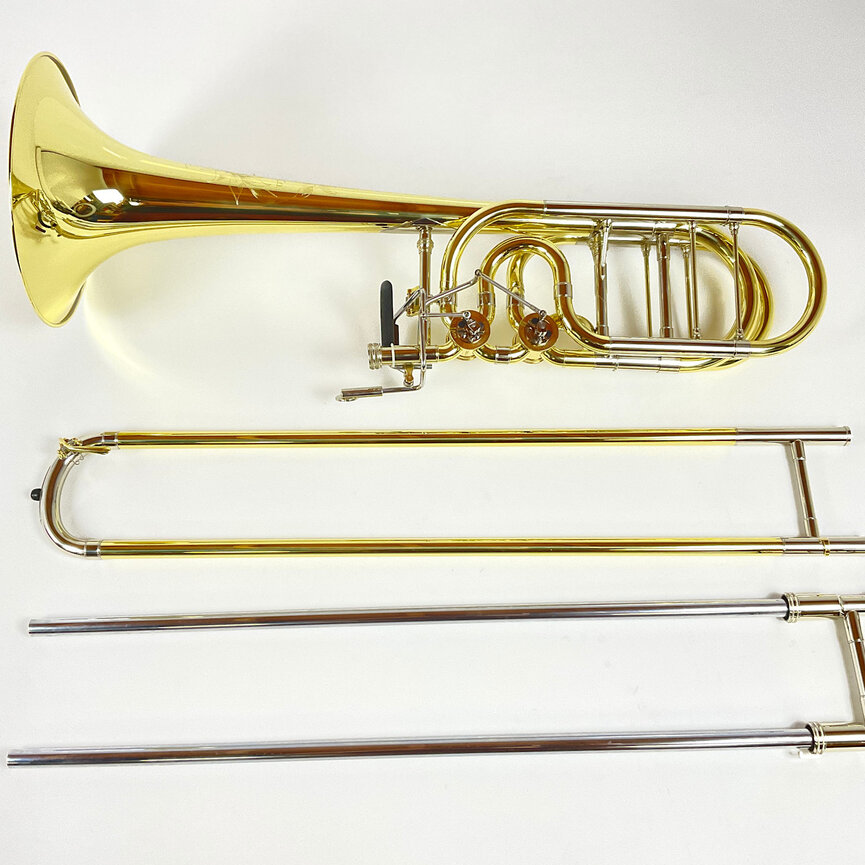 Demo S.E. Shires Q Series TBQ36YRX Bb/F/Gb/D Bass Trombone (SN: Q16402)