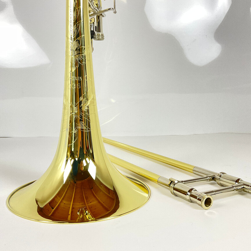 Demo S.E. Shires Q Series TBQ36YRX Bb/F/Gb/D Bass Trombone (SN: Q19075)