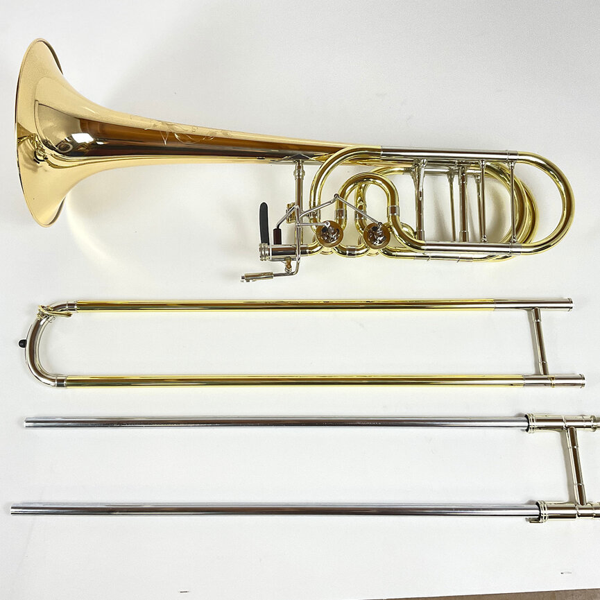Demo S.E. Shires Q Series TBQ36GRX Bb/F/Gb/D Bass Trombone (SN: Q19042)