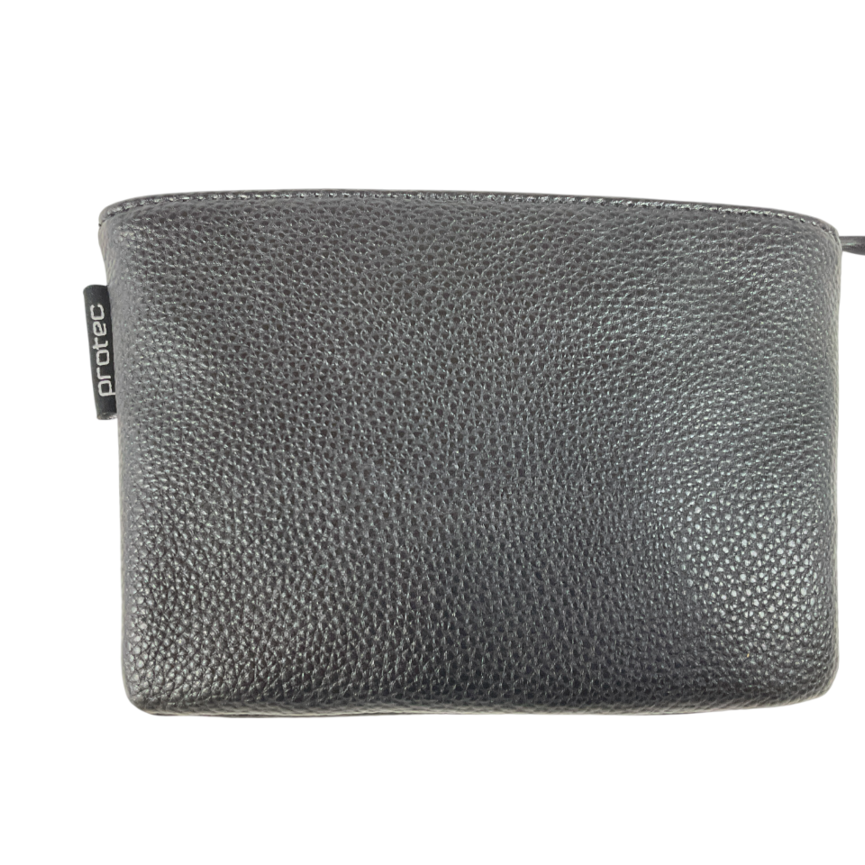 ProTec 4-Piece Slim Leatherette Trumpet Mouthpiece Pouch, Black