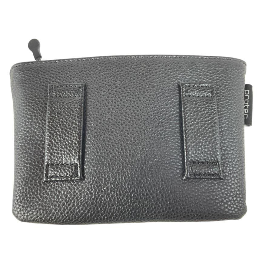 ProTec 4-Piece Slim Leatherette Trumpet Mouthpiece Pouch, Black