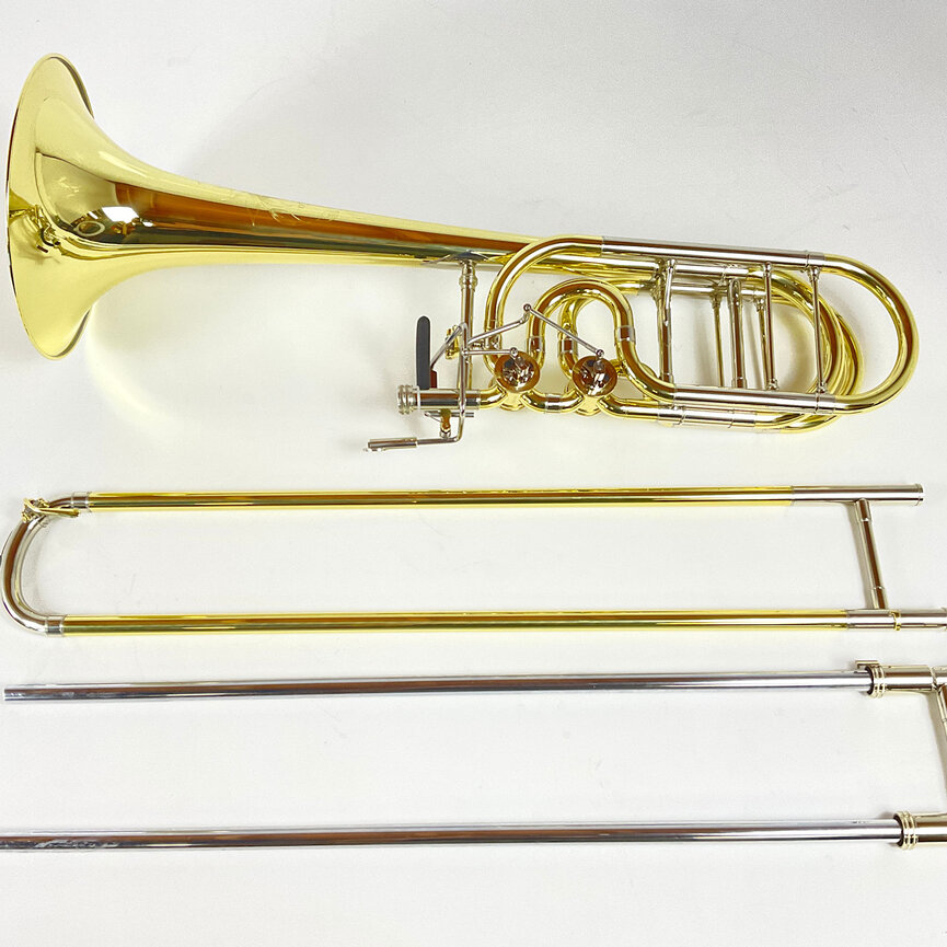 Demo S.E. Shires Q Series TBQ36YRX Bb/F/Gb/D Bass Trombone (SN: Q19069)