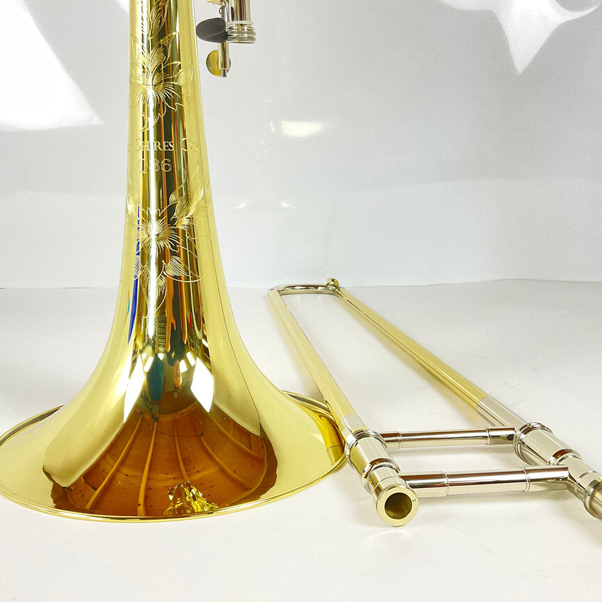 Demo S.E. Shires Q Series TBQ36YRX Bb/F/Gb/D Bass Trombone (SN: Q19002)