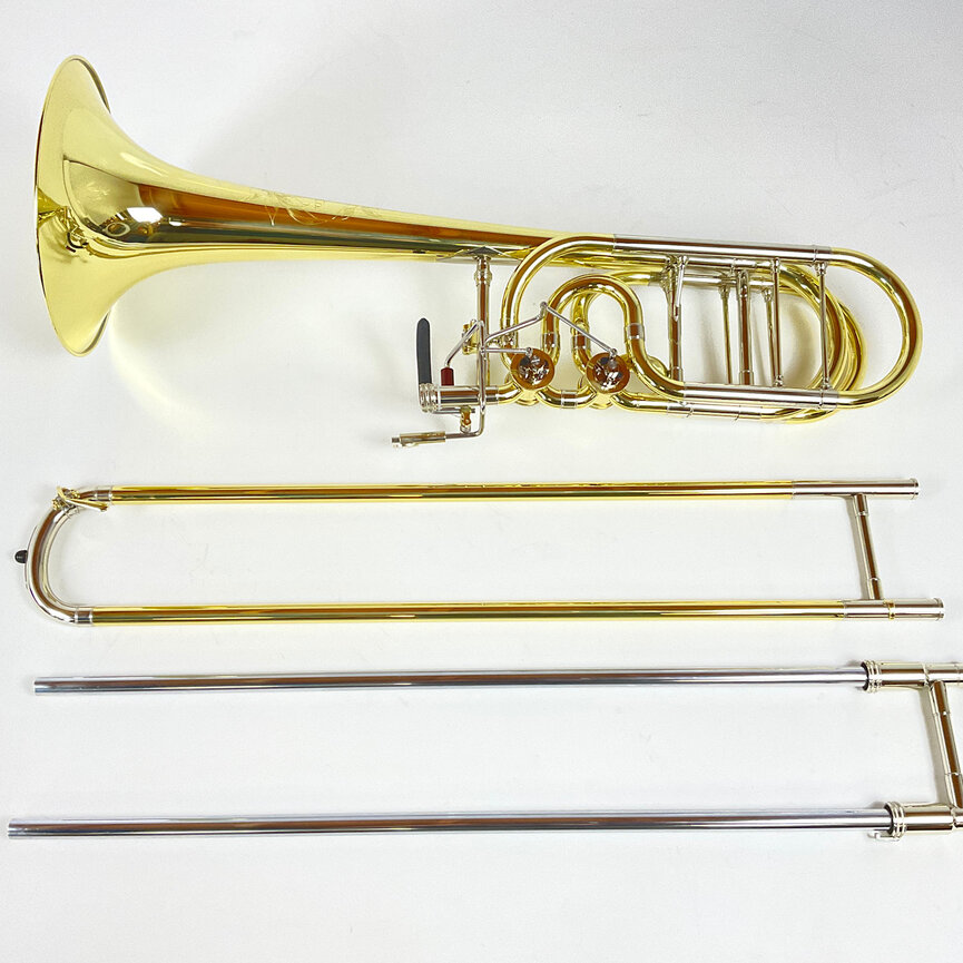 Demo S.E. Shires Q Series TBQ36YRX Bb/F/Gb/D Bass Trombone (SN: Q19002)