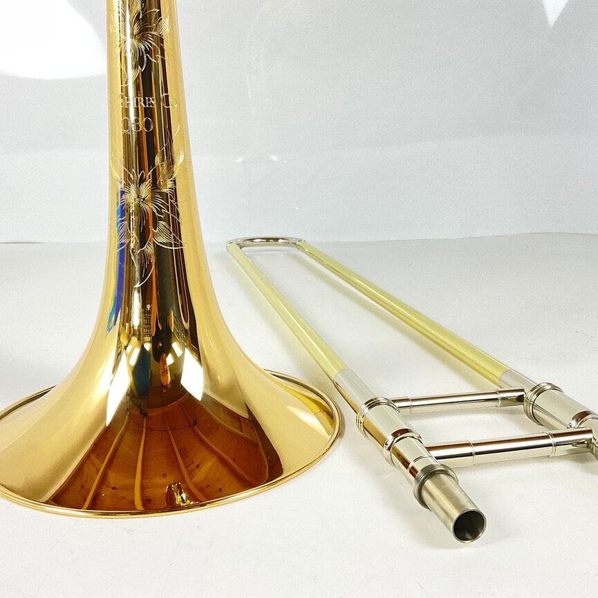 Demo S.E. Shires Q Series TBQ30GR Bb/F Tenor Trombone (SN: Q19610)