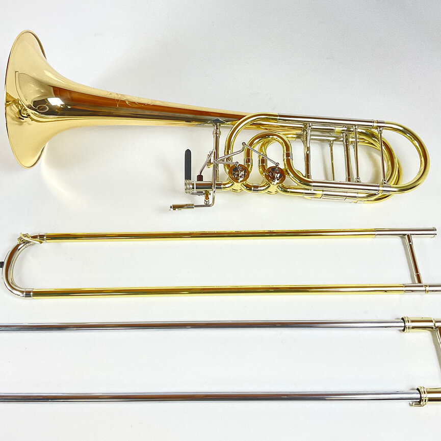 Demo S.E. Shires Q Series TBQ36GRX Bb/F/Gb/D Bass Trombone (SN: Q19049)