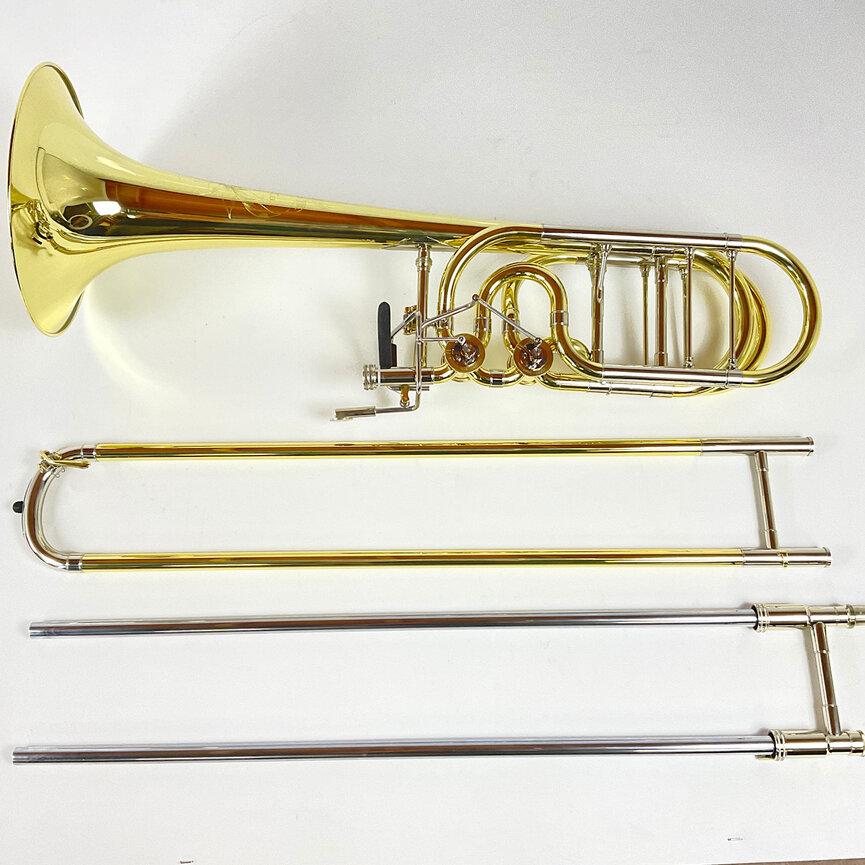Demo S.E. Shires Q Series TBQ36YRX Bb/F/Gb/D Bass Trombone (SN: Q19033)