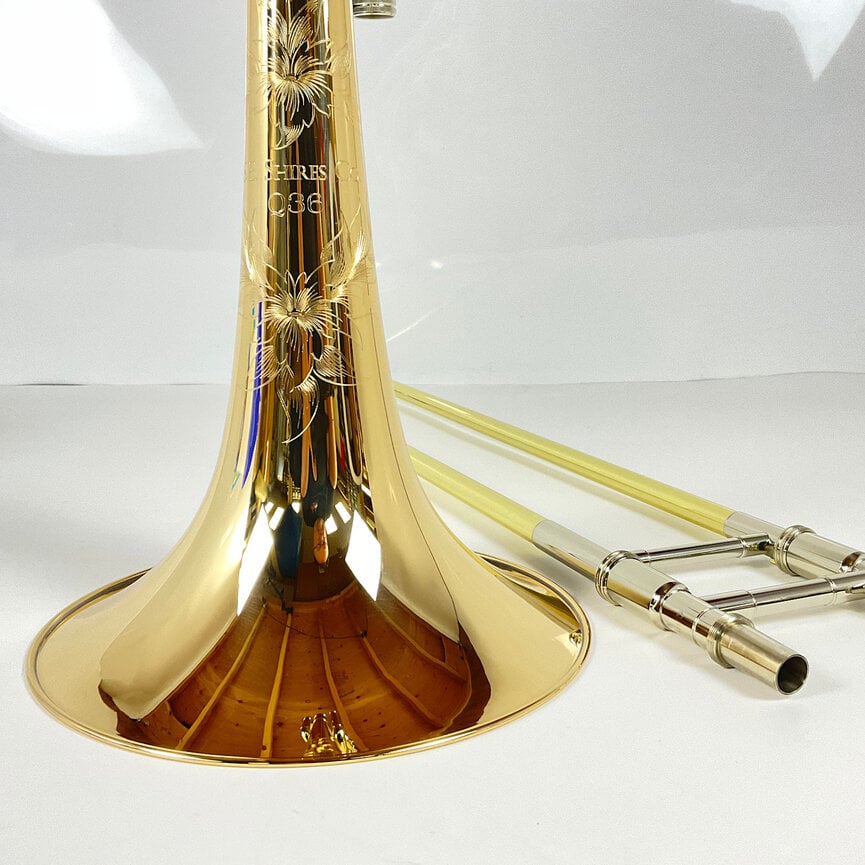 Demo S.E. Shires Q Series TBQ36GRX Bb/F/Gb/D Bass Trombone (SN: Q19021)