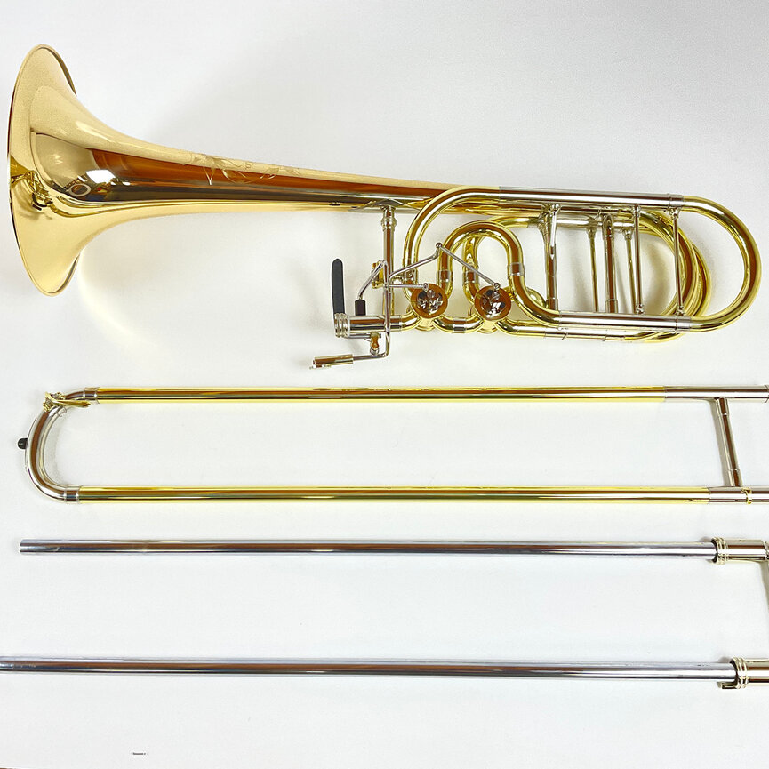 Demo S.E. Shires Q Series TBQ36GRX Bb/F/Gb/D Bass Trombone (SN: Q19021)