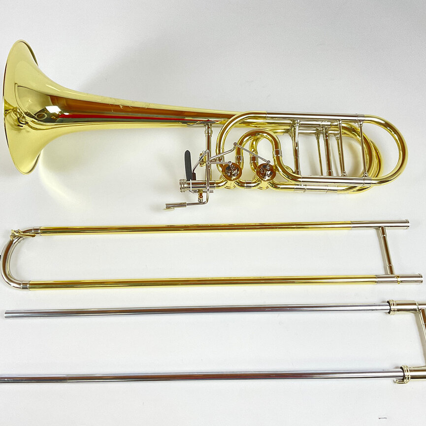 Demo S.E. Shires Q Series TBQ36YRX Bb/F/Gb/D Bass Trombone (SN: Q19079)