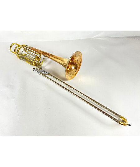 Used Holton TR180 Bb/F/D Bass Trombone with Instrument Innovations Rotors (SN: 100.38)