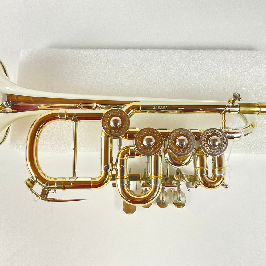 Used Scherzer 8111-ST Bb/A Piccolo Trumpet (SN: 330485)