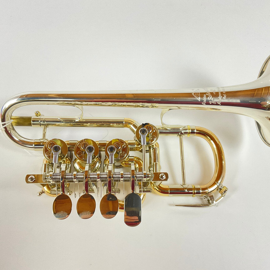 Used Scherzer 8111-ST Bb/A Piccolo Trumpet (SN: 330485)