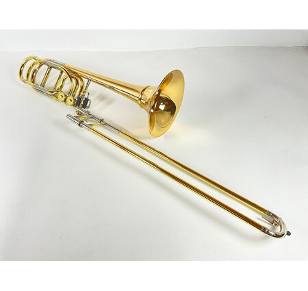 Used Yamaha YBL-835GD Bb/ F/Gb/D Bass Trombone (SN: 909536)