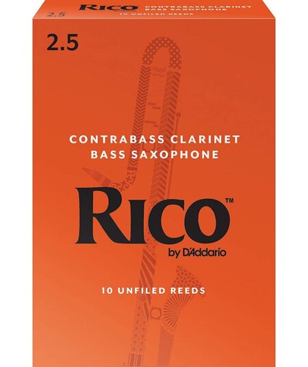 Rico Contra Alto/Contra Bass/ Bass Sax Reeds, Box of 10