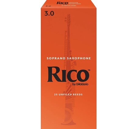 Rico Soprano Saxophone Reeds, Box of 25