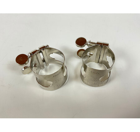 Eb Clarinet Ligature Lot 1 (Two Bonade Ligatures, Nickel) [41284]