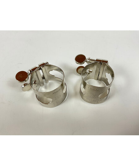 Eb Clarinet Ligature Lot 1 (Two Bonade Ligatures, Nickel) [41284]