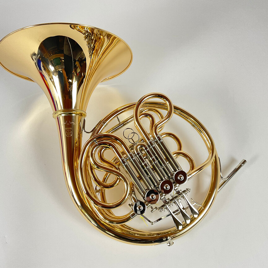 Used Yamaha YHR-671GD F/Bb Double French Horn (SN: 012980)