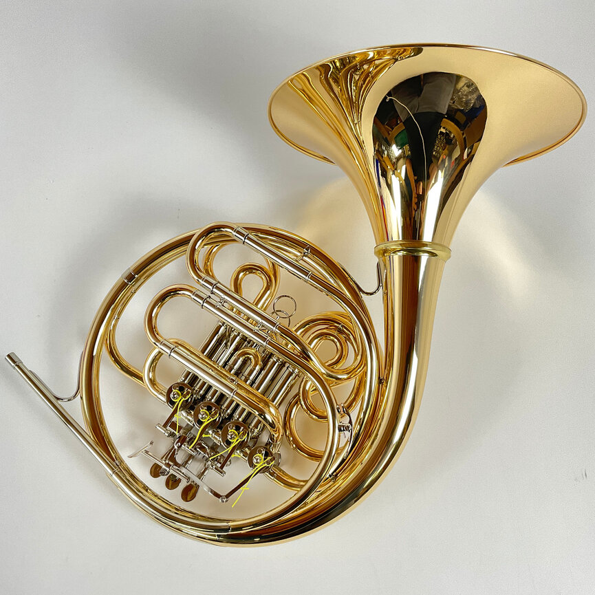 Used Yamaha YHR-671GD F/Bb Double French Horn (SN: 012980)