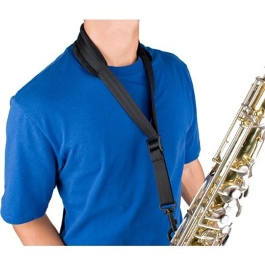Protec Saxophone Neck Strap - Velour, Plastic Snap