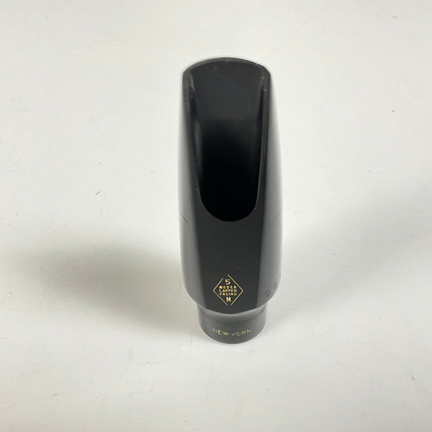 Used Meyer NY 5M Alto Saxophone Mouthpiece (SN: 002099)