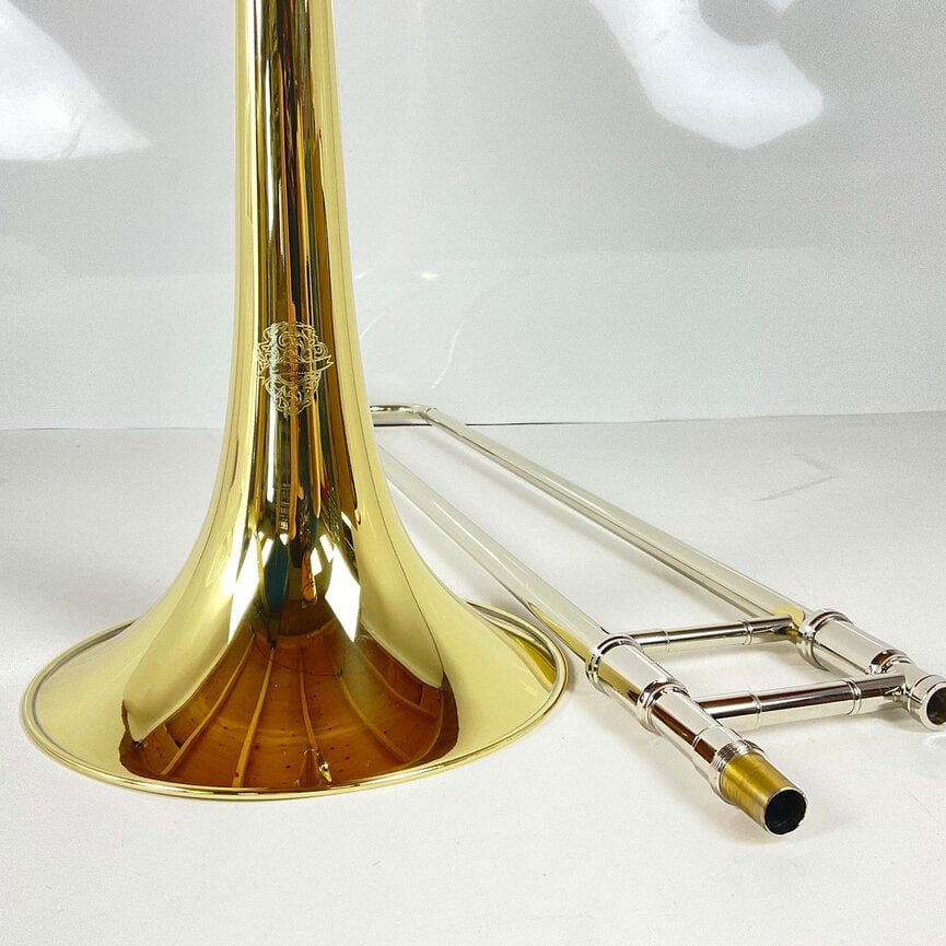 Demo Dillon Bb/F Tenor Trombone, Yellow Brass Bell (SN: 432852)