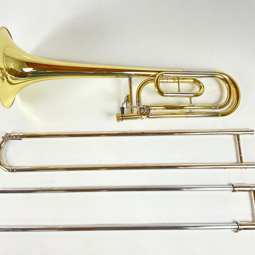 Demo Dillon Bb/F Tenor Trombone, Yellow Brass Bell (SN: 432852)