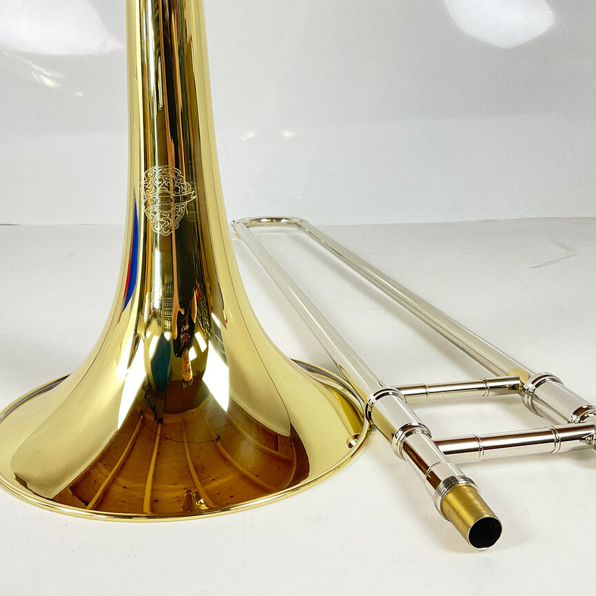 Demo Dillon Bb/F Tenor Trombone, Yellow Brass Bell (SN: 432848)
