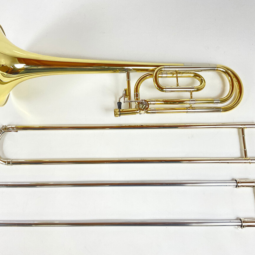 Demo Dillon Bb/F Tenor Trombone, Yellow Brass Bell (SN: 432848)