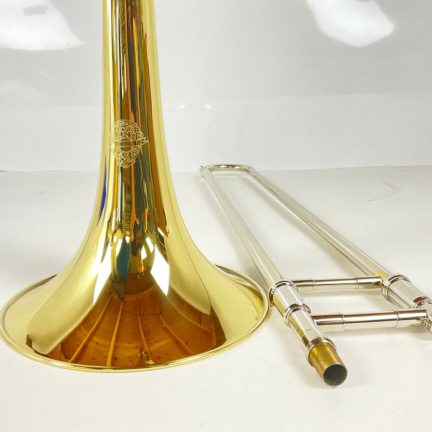 Demo Dillon Bb/F Tenor Trombone, Yellow Brass Bell (SN: 432849)