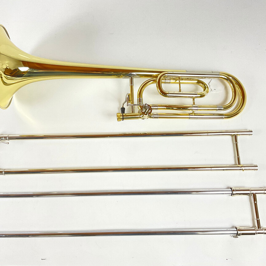 Demo Dillon Bb/F Tenor Trombone, Yellow Brass Bell (SN: 432844)