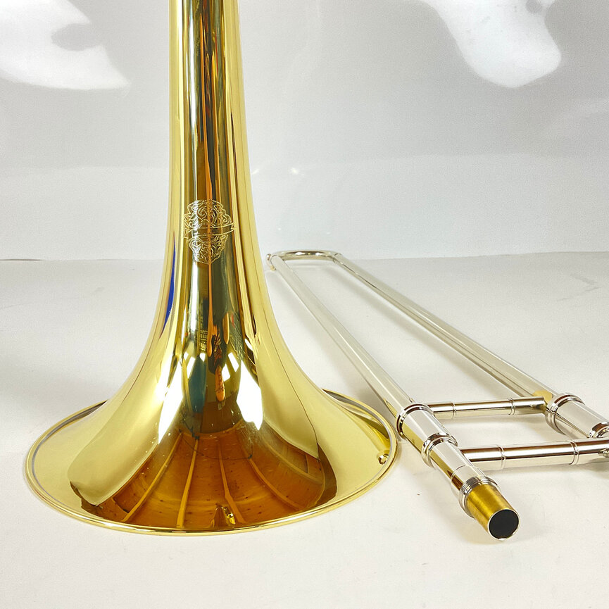 Demo Dillon Bb/F Tenor Trombone, Yellow Brass Bell (SN: 432851)