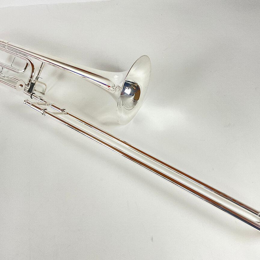 Demo Dillon Bb/F Tenor Trombone, Rose Brass Bell (SN: 432840)