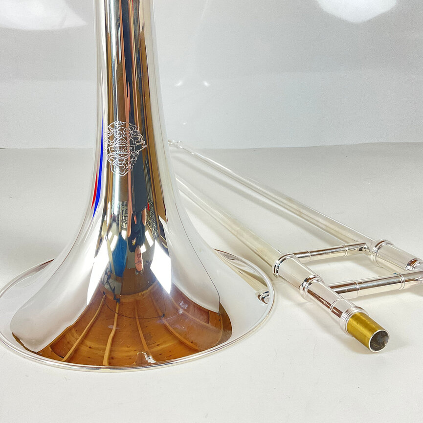 Demo Dillon Bb/F Tenor Trombone, Rose Brass Bell (SN: 432840)