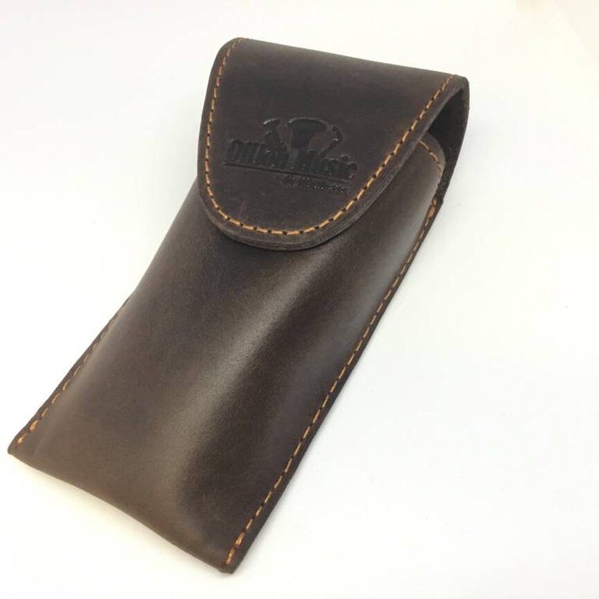 Dillon Brown Leather Trombone Single Mouthpiece Pouch