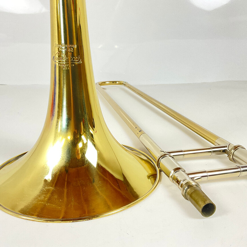 Used Bach 42B Bb/F Tenor Trombone (SN:91212)