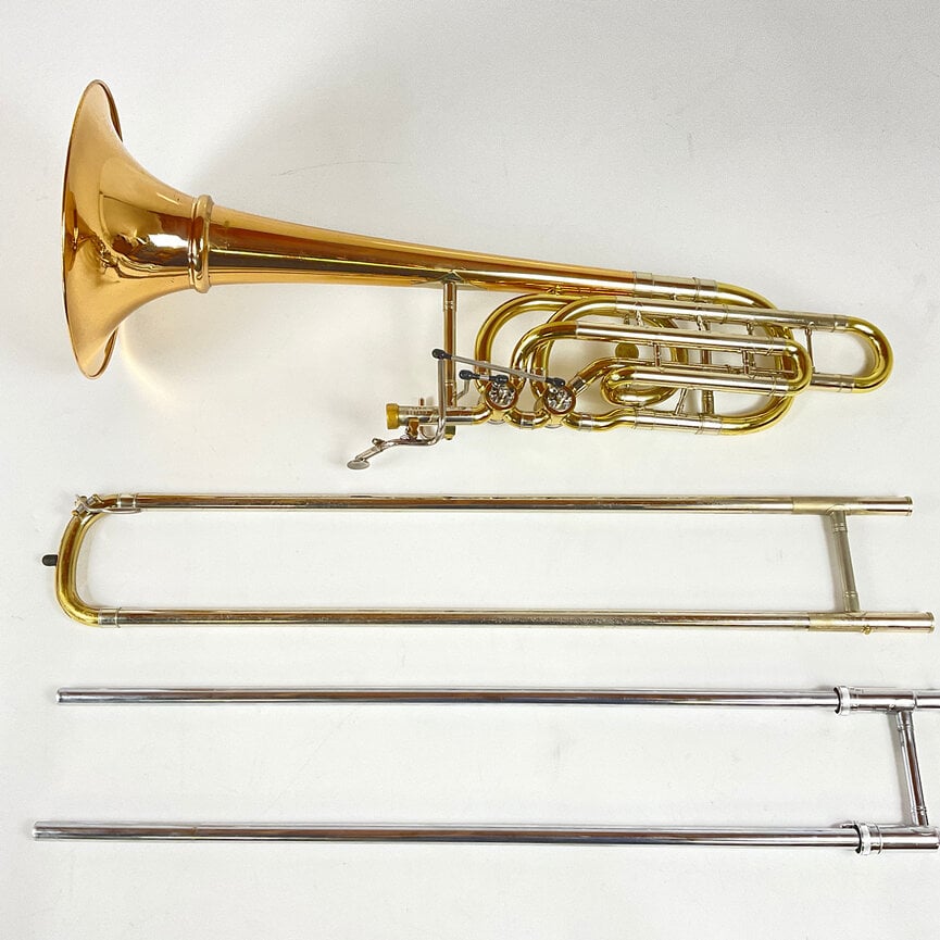 Used Holton TR-181 Bb/F/Gb/D Independent Bass Trombone (SN: 627553)