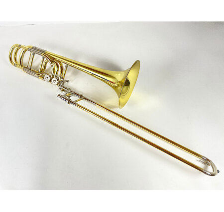 Used Yamaha YBL-830 Bb/F/Gb/D Bass Trombone (SN: 776925)
