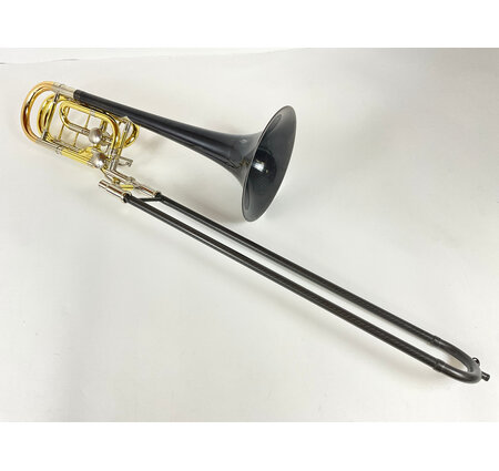 Used Yamaha YBL-822 w/ Butler Bell/Outer Slide Bb/F/D Bass Trombone (SN: 736346)