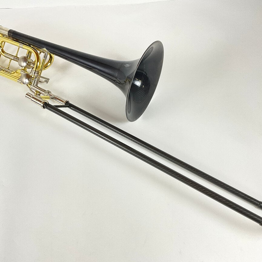 Used Yamaha YBL-822 w/ Butler Bell/Outer Slide Bb/F/D Bass Trombone (SN: 736346)