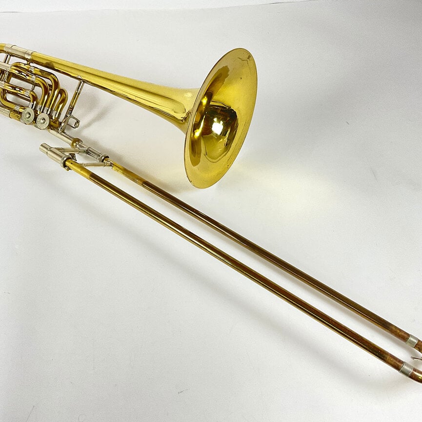 Used Bach 50B3L Bb/F/Gb/D Bass Trombone (SN: 53084)