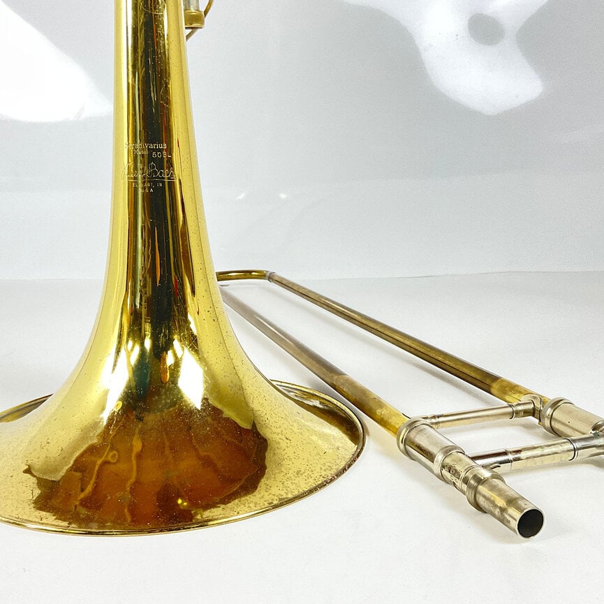 Used Bach 50B3L Bb/F/Gb/D Bass Trombone (SN: 53084)